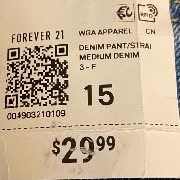 mia & madison Jeans womens 15 juniors size Denim Pants Forever 21 all cotton - Picture 4 of 14